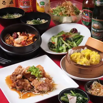 【適合各種派對！ 】盡情享受2小時無限暢飲的Tobusoya台灣料理套餐，包含生啤酒！共9道菜★