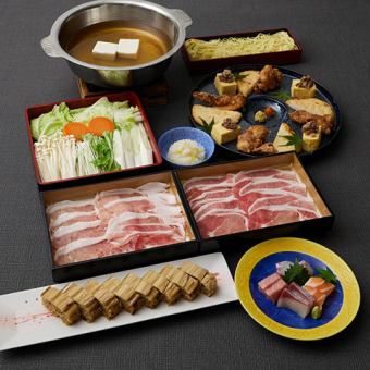 □ (From November 17th) Yuzu Mizore Pork Shabu-Shabu Course [Kiso] Kiso 4,000 yen (tax included)