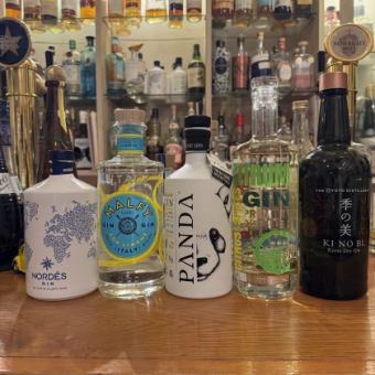 個室2時間利用+厳選クラフトジン5種も飲み放題!ノルデス/季の美/パンダ/マルフィ/シトラム