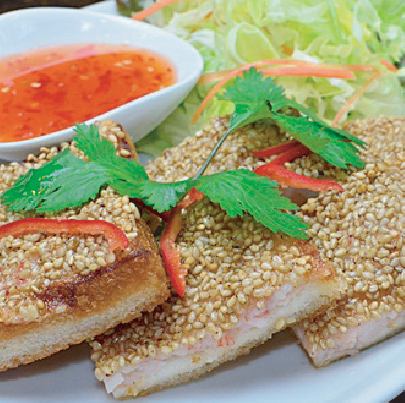 海老のすり身トースト(カノムパンナークン)