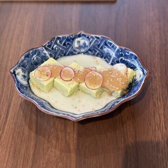 枝豆豆腐～きな粉メレンゲ～