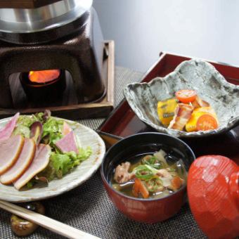 【仅限午餐】6道菜品“午餐套餐1200日元（含税）”非常满意的超值套餐！