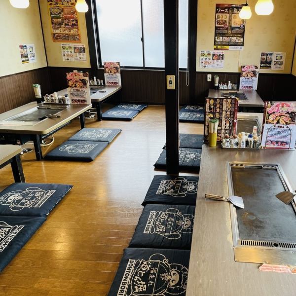 We have tatami mat seats, sunken kotatsu seats, and table seats in our spacious restaurant.We can accommodate large groups, so please feel free to contact us! Enjoy a delicious and fun time with your family and friends in the relaxed atmosphere of the restaurant.*The image is an affiliated store