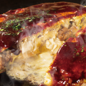 Perfect for parties! [Easy Course] 13 dishes including 2 types of okonomiyaki and 2 types of monjayaki ⇒ 3,800 yen