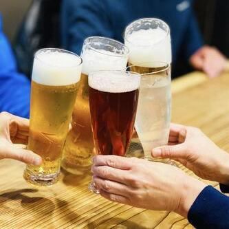 【平日限定飲み放題】ビールも飲み放題コース90分単品[飲放]⇒１９８０円