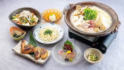 [2 hours all-you-can-drink included] Perfect for a lively party around a hotpot! Chicken hotpot course 3,980 yen (tax included)