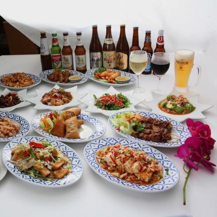 【120分飲み放題付】≪全8品≫女性に嬉しいデザート付【女子会コース】生ビール・ワイン付き★