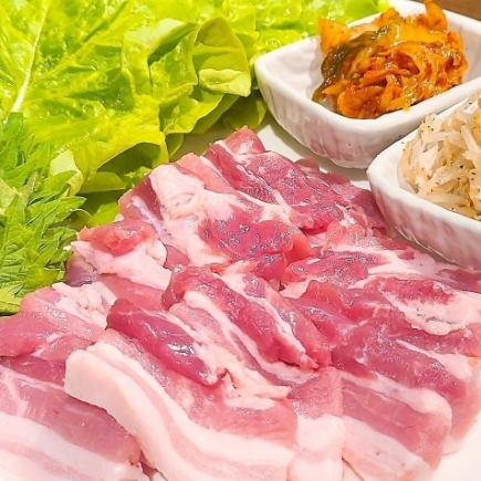 月~木限定★サムギョプサル☆1700円(税込)⇒1400円(税込)☆※当日予約可◎宴会・家族連れに!