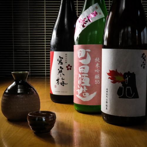季節の日本酒が勢揃い♪