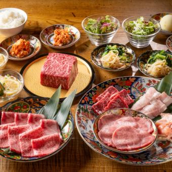 [2 hours of all-you-can-drink included] ◆ Standard course ◆ Enjoy beef, chicken, and pork, including Himalaya Wagyu beef