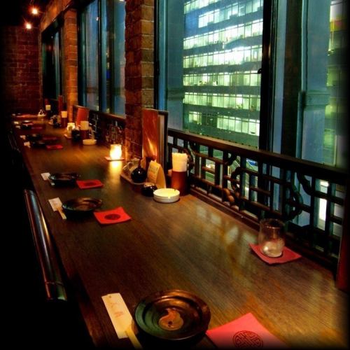 ■Counter seats for singles and dates.It can be used as a couple's seat because it can be separated by a noren curtain, and it is perfect for preventing infectious diseases.Recommended for dates and a little extravagant dinner ♪ Date Shibuya