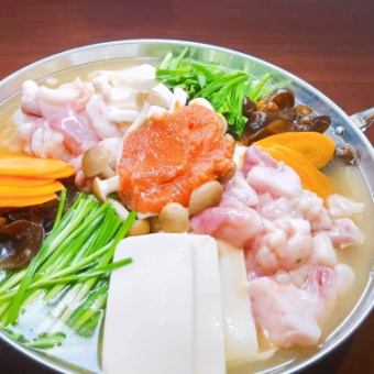 Tue 1 [Speaking of winter, hot pot ★ Mentaiko veal hormone hot pot course 2 hours all-you-can-drink included 4,980 yen (tax included) 7 dishes in total]