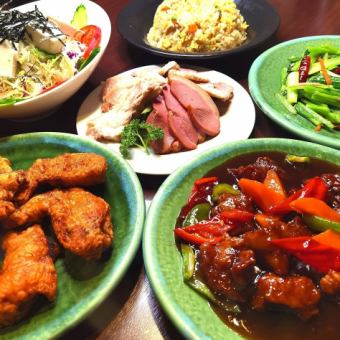A2H [Excellent value for money★ Enjoy a popular menu at a great value for 3,980 yen (tax included) 6 dishes + 2 hours of all-you-can-drink included]