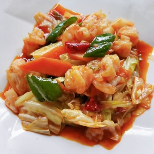 Stir-fried Chinese cabbage spicy