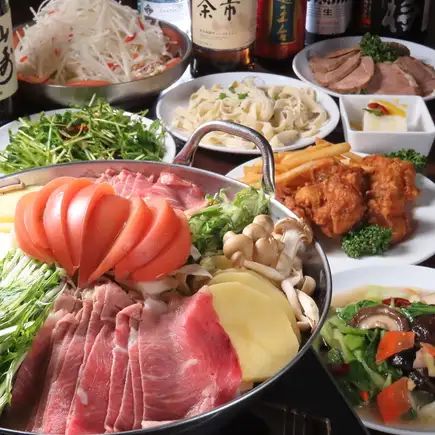 Tuesday 2 [A very popular healthy tomato lamb hot pot course for women, with 2 hours of all-you-can-drink for ¥4,980 (tax included), 7 dishes in total]