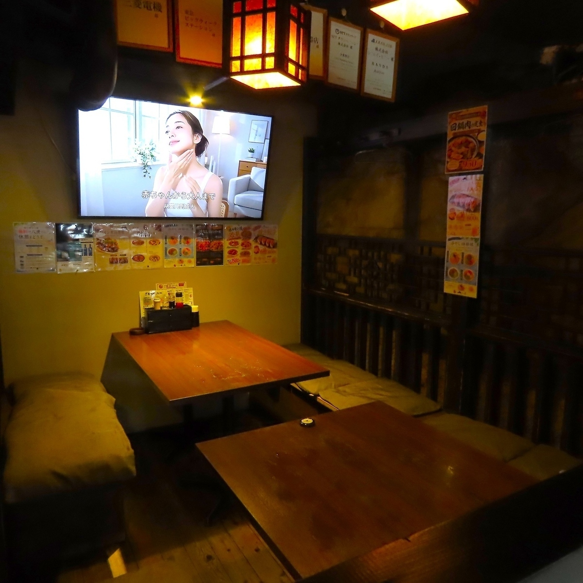 モニター付きの半個室やこだわりの本格中華など宴会・接待利用◎