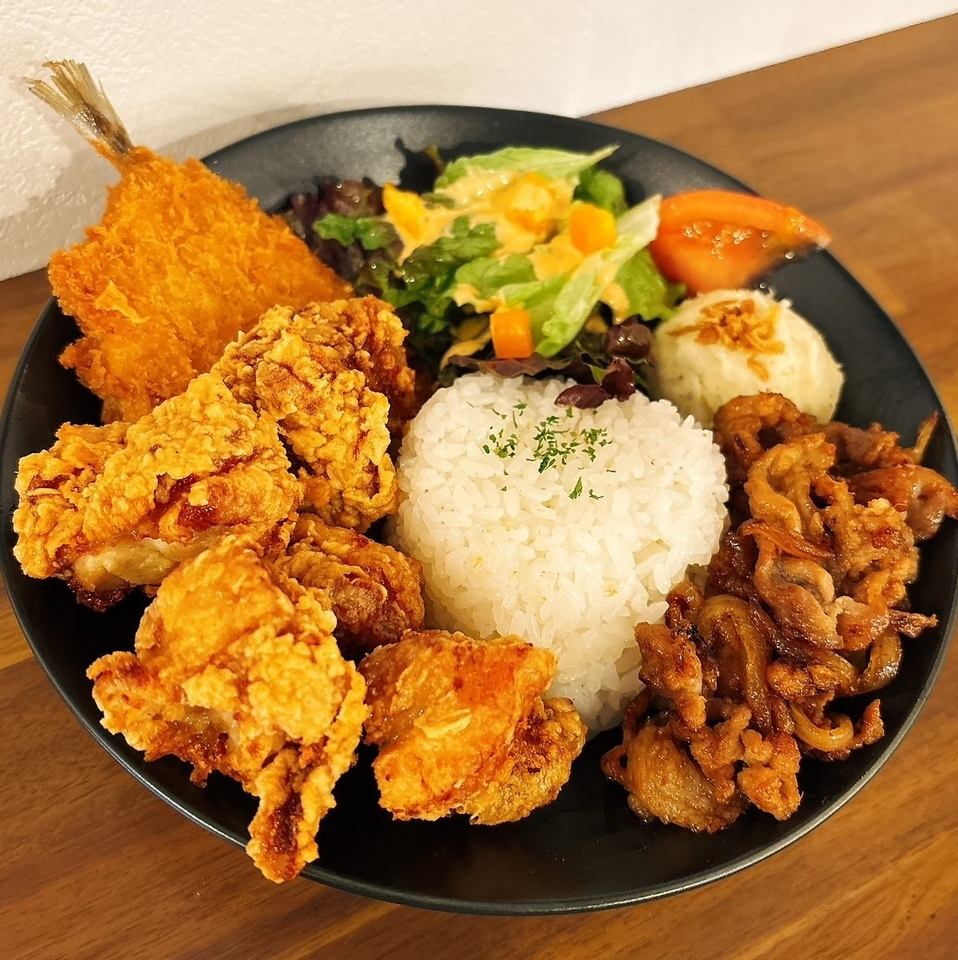 内容盛り沢山の1プレートランチ♪おすすめを存分に◎