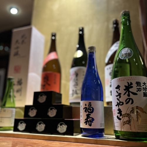 Abundant selection of local sake from Banshu