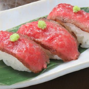 Special Tajima beef roasted sushi 5 pieces (highest grade Tajima beef marbled A5 class)