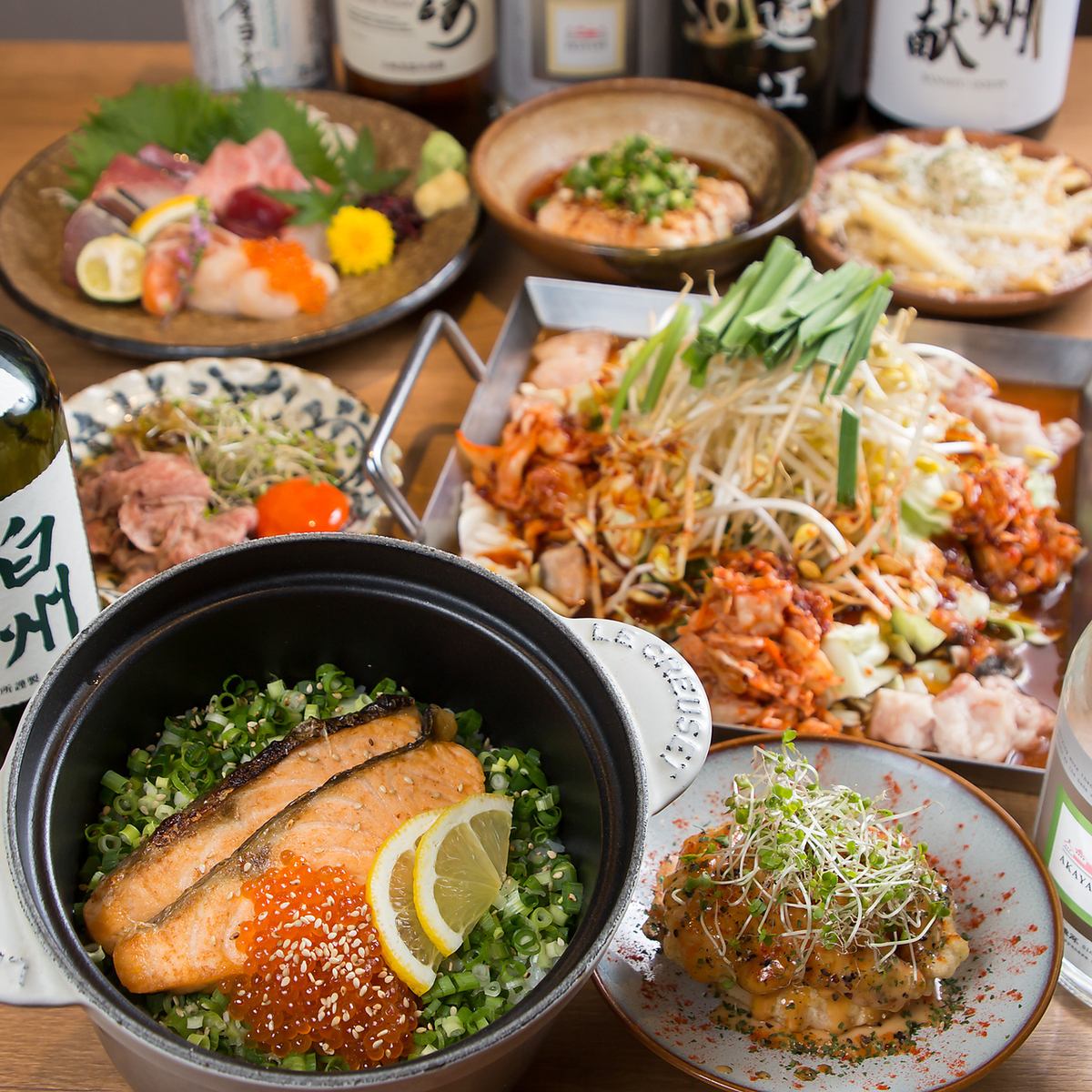 大阪発祥ちりとり鍋と多彩な創作料理が魅力♪