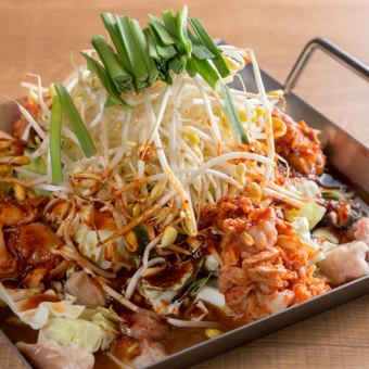 【チリトリ鍋コース】飲み放題付き!全7品4500円(税込)