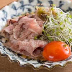 ローストビーフユッケ　～スキヤキ仕立て～