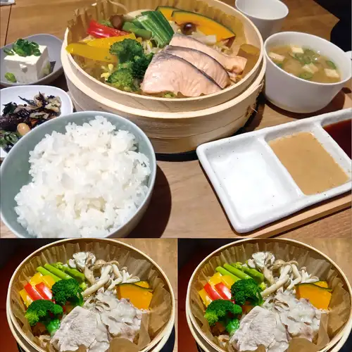 三種精心烹調的蒸菜