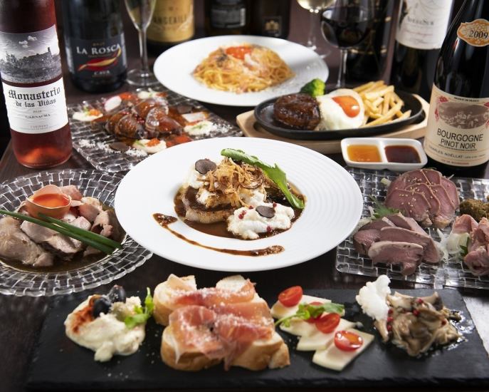 We have a wide selection of dishes that go well with wine!