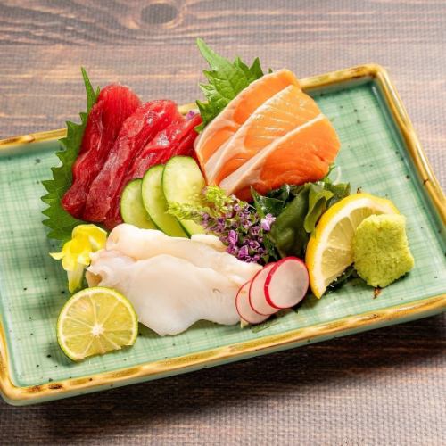 鮮魚の三点盛り合わせ