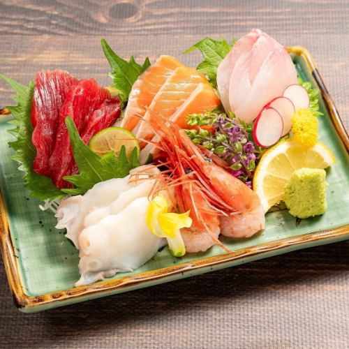 鮮魚の五点盛り合わせ