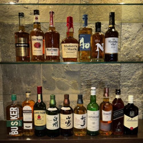 当店自慢！ウイスキーが豊富