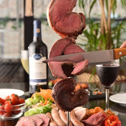 [3 hours premium all-you-can-drink included] CHURRASCO FIESTA PREMIUM COURSE [10,000 yen → 8,000 yen]