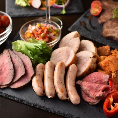 Enjoy a blissful moment with a luxurious meat platter