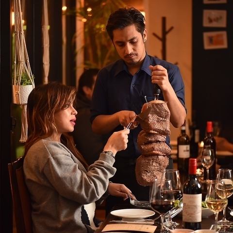 [2-minute walk from Hibiya Station/Yurakucho Station] All-you-can-eat authentic churrasco