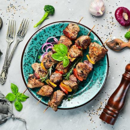 【2시간제】3종의 탄화 BBQ 첨부 전 9품 능숙 코스【3980엔→2980엔】+1000엔으로 2시간 음료 무제한