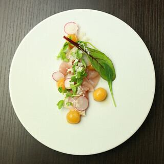 Chicken and Quail Carpaccio