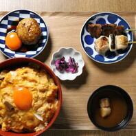 名物をまるまる食べる【焼鳥とW親子丼の定食】