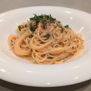 明太子と大葉の和風パスタ