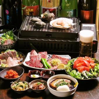 Choose from 3 types of carefully selected shellfish or 3 types of carefully selected meat! 3 types of Goto Island sashimi and 7 other dishes ★ 3 hours all-you-can-drink included ★ 6,000 yen