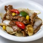 黑胡椒牛肉炒菜