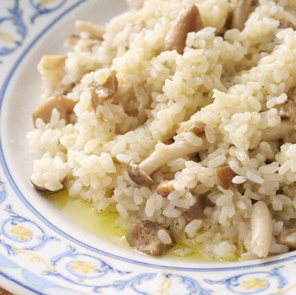 ポルチーニ茸のチーズリゾット