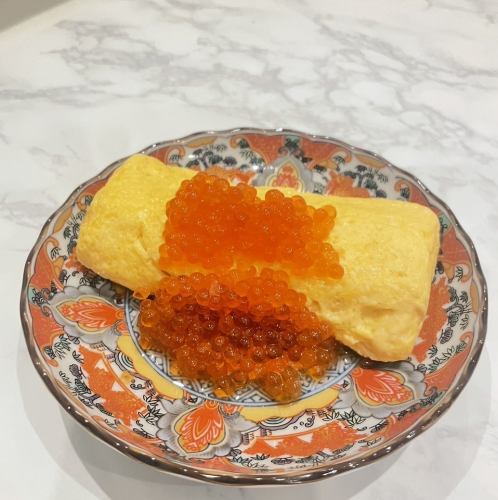 だし巻き玉子（いくらのせ）