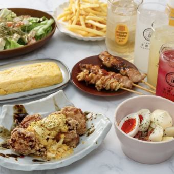 【2ｈ食べ飲み放題コース】充実の3500円食べ飲み放題！こんなに充実して映えて大満足間違いなし!