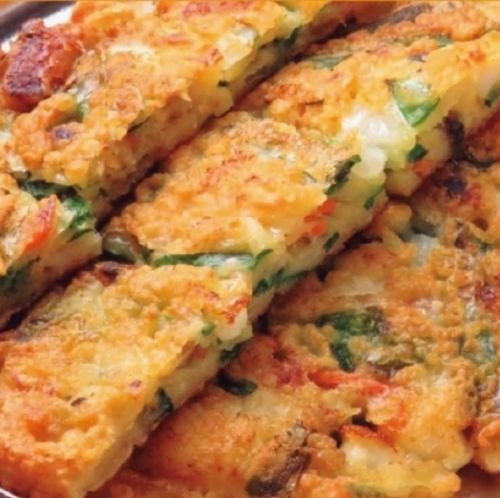 Seafood pancake