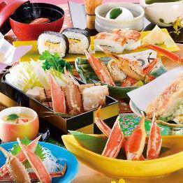 お昼のカニ御膳♪カニ釜飯など贅を尽くして選抜いた素材が美味!!