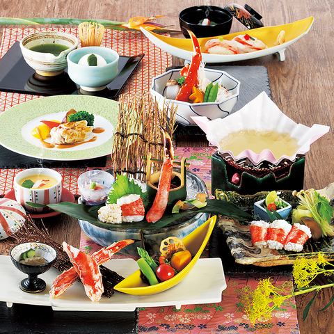 接待むきな会席料理の数々