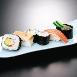 かに寿司5種盛り