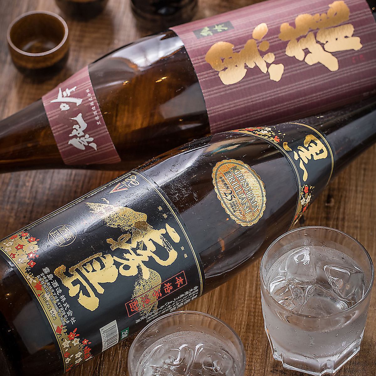 食事に合う焼酎・日本酒を豊富にご用意！