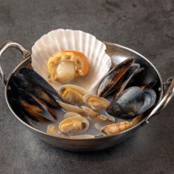 Shellfish Bath - Fisherman's meal with ingredients simmered and served in shellfish broth