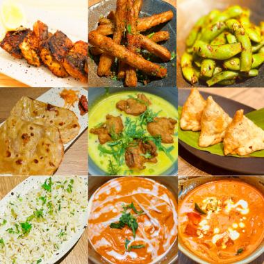 貸し切り可能　【ホットペッパーグルメ限定！6500円⇒6000円】選べるカレーコース♪飲み放題付き